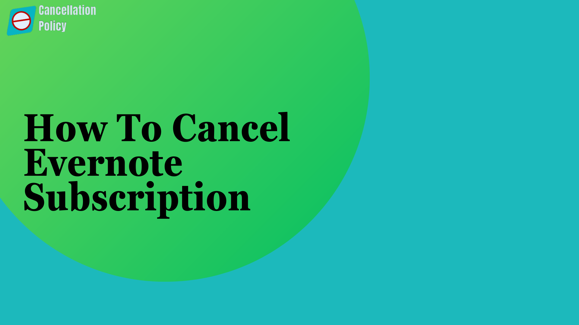 Cancel Evernote Subscription