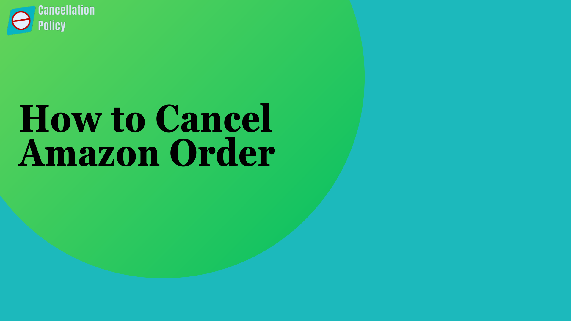 How to Cancel Amazon Order