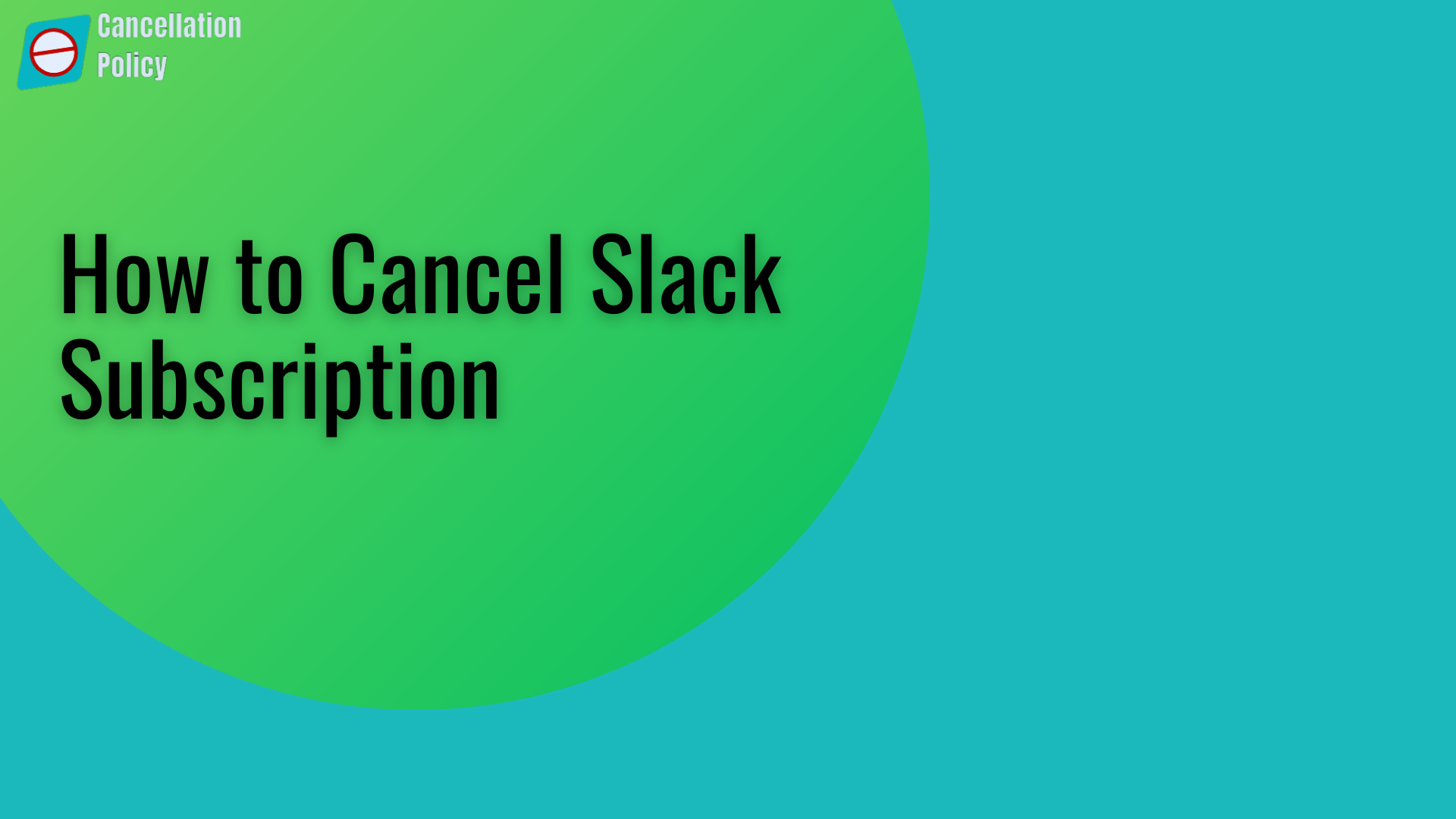 Cancel Slack Subscription