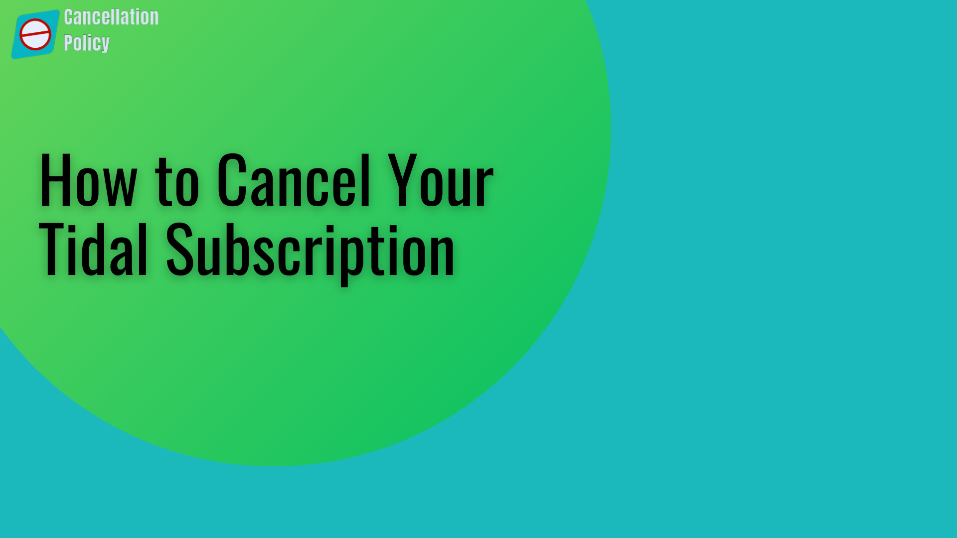 How to Cancel Your Tidal Subscription