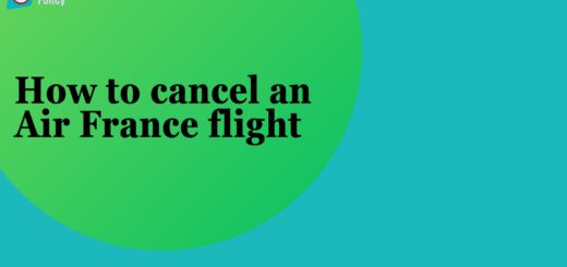 How to cancel an Air France flight